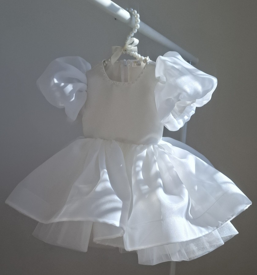 Organzos suknelė PAULA su kaspinu