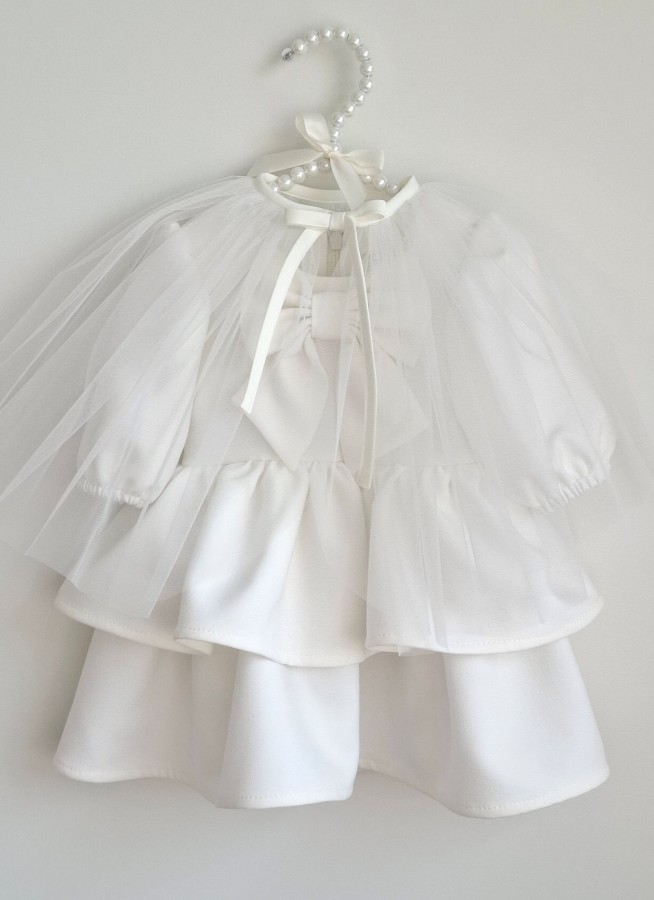 Viskozės  suknelė IZABELĖ pieno balta