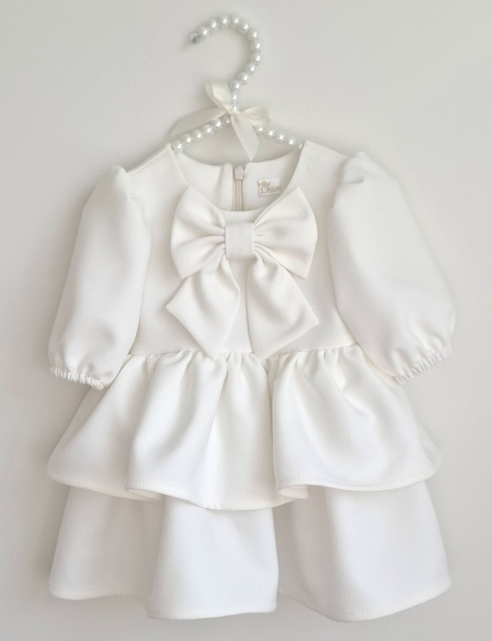 Viskozės  suknelė IZABELĖ pieno balta