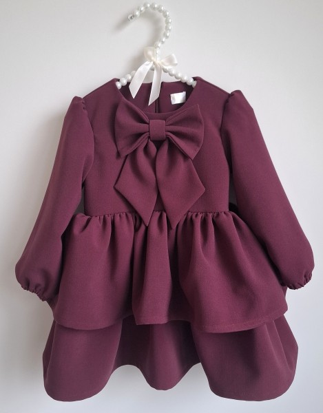 Viskozės  suknelė IZABELĖ bordo