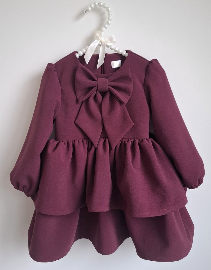 Viskozės  suknelė IZABELĖ bordo