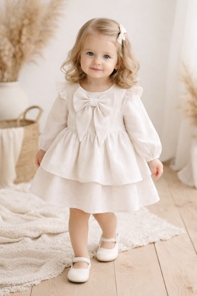 Lininė suknelė ARIANA balta