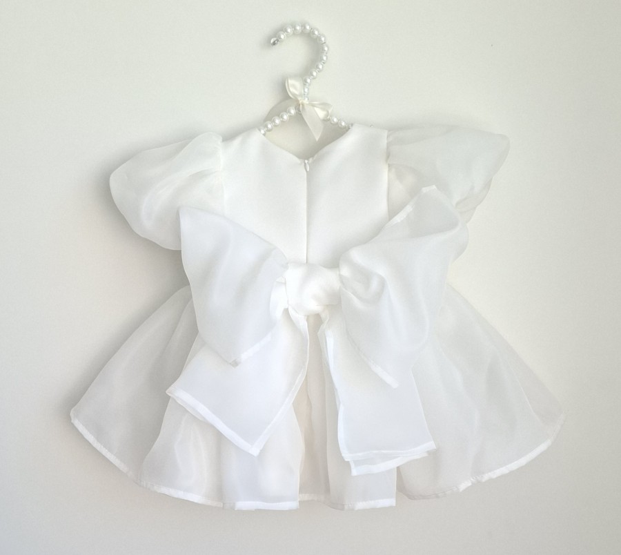 Organzos suknelė PERLA su kaspinu