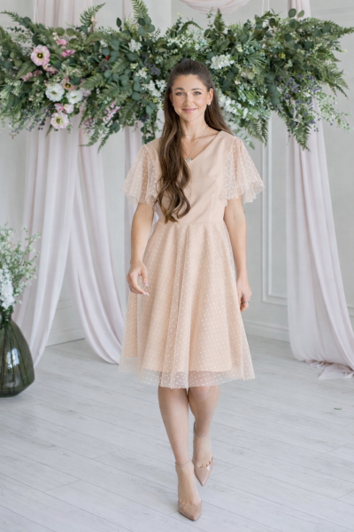 Proginė suknelė MALJORKA kūno spalvos