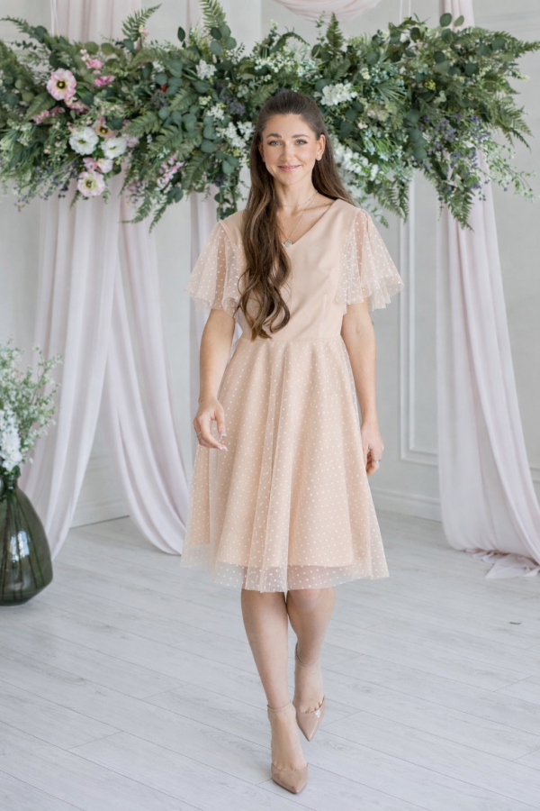 Proginė suknelė MALJORKA kūno spalvos